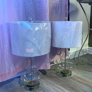 White and Gold Lamps
